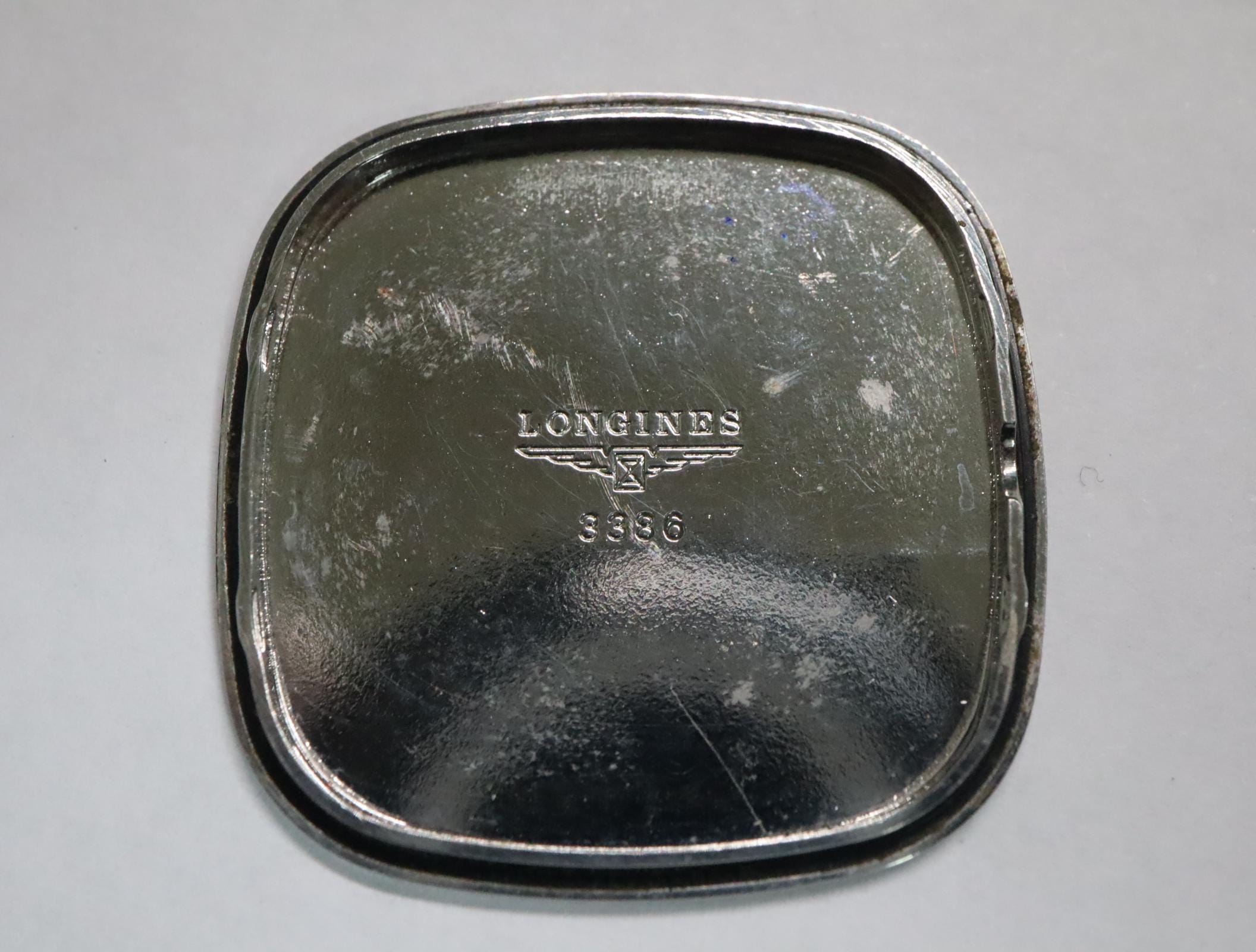 Near MINT Longines 976 3386 30mm Quartz L976.2 Silver Dial Men's