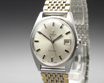 1969 Near MINT OMEGA Geneve 34mm 166.041 Automatic Silver Dial Men's Vintage