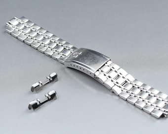 ⓀⓎ℗　古いステンレスブレス　ＦF分割式 ほぼ新品同様 オメガ ブレスレット FF110 18mm ステンレススチール