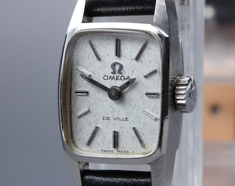 OMEGA De Ville 15 mm 511.268 Manual Esfera plateada, año 1971, casi nuevo.