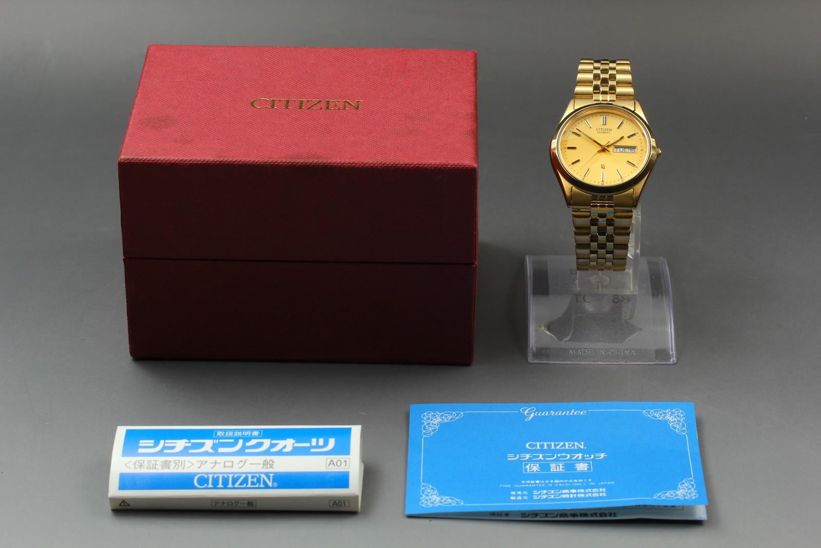 メンズ デイデイト 腕時計 CITIZEN ゴールド 6100-K09320 シチズン 