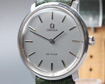 Near MINT OMEGA De Ville 33mm TOOL.104 Manual Winding Silver Dial Men's Vintage