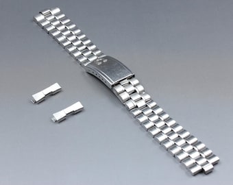 Near MINT OMEGA Bracelet 18mm FF582/1118 Stainless steel Silver Men's Vintage