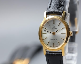 1975 Near MINT OMEGA Geneve 21mm 511.0411 Manual Champagne Dial Women's Vintage