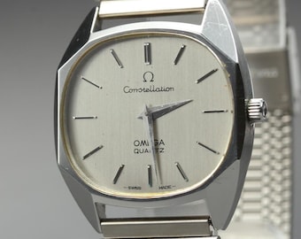 1976 Near MINT OMEGA Constellation 32mm 191.0016 Quartz Silver Men's Vintage