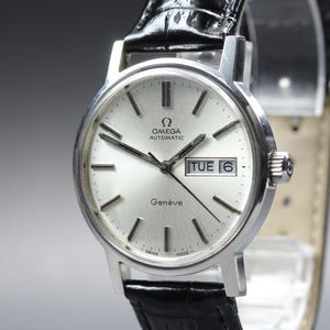 Relógio masculino vintage Omega Geneve 35 mm 166.0117 automático de 1972, em estado quase impecável.
