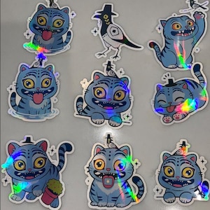 K-Pop Demon Hunter Derpy, and Sussie: Water-Resistant Vinyl Decals|9-pack|