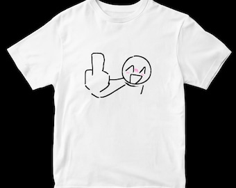 Finger Sketch Guy Graphic T Shirt – Funny Tee, Viral Meme Shirt