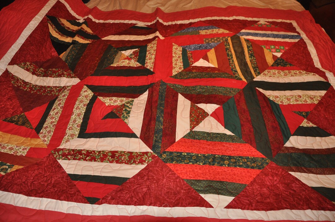 Twin Christmas Quilt Etsy
