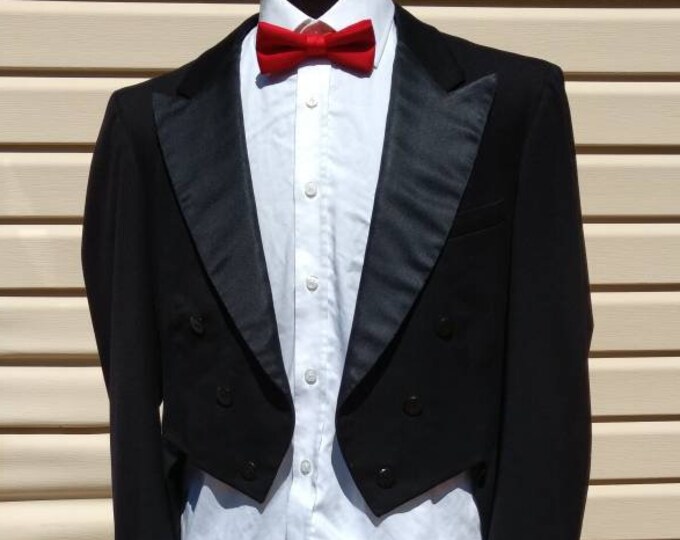 Vintage Mens Tuxedo Coat With Tails 1950s 1958 Retro Wedding Etsy