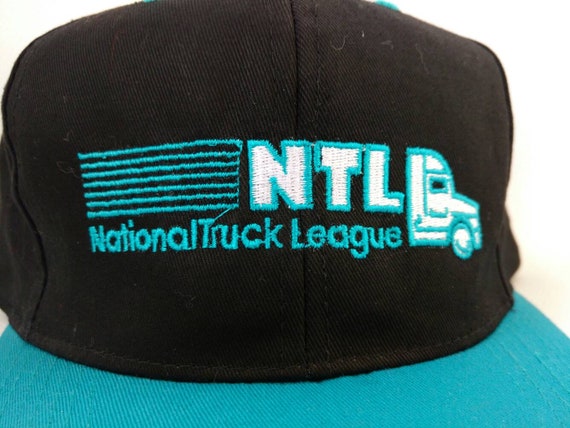 Vintage Trucker Hat NTL National Truck League Tea… - image 3