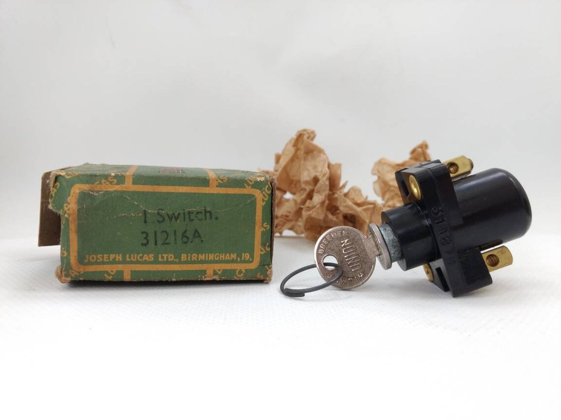 Vintage Lucas Key Ignition Switch 31187B Retro Car Part Etsy