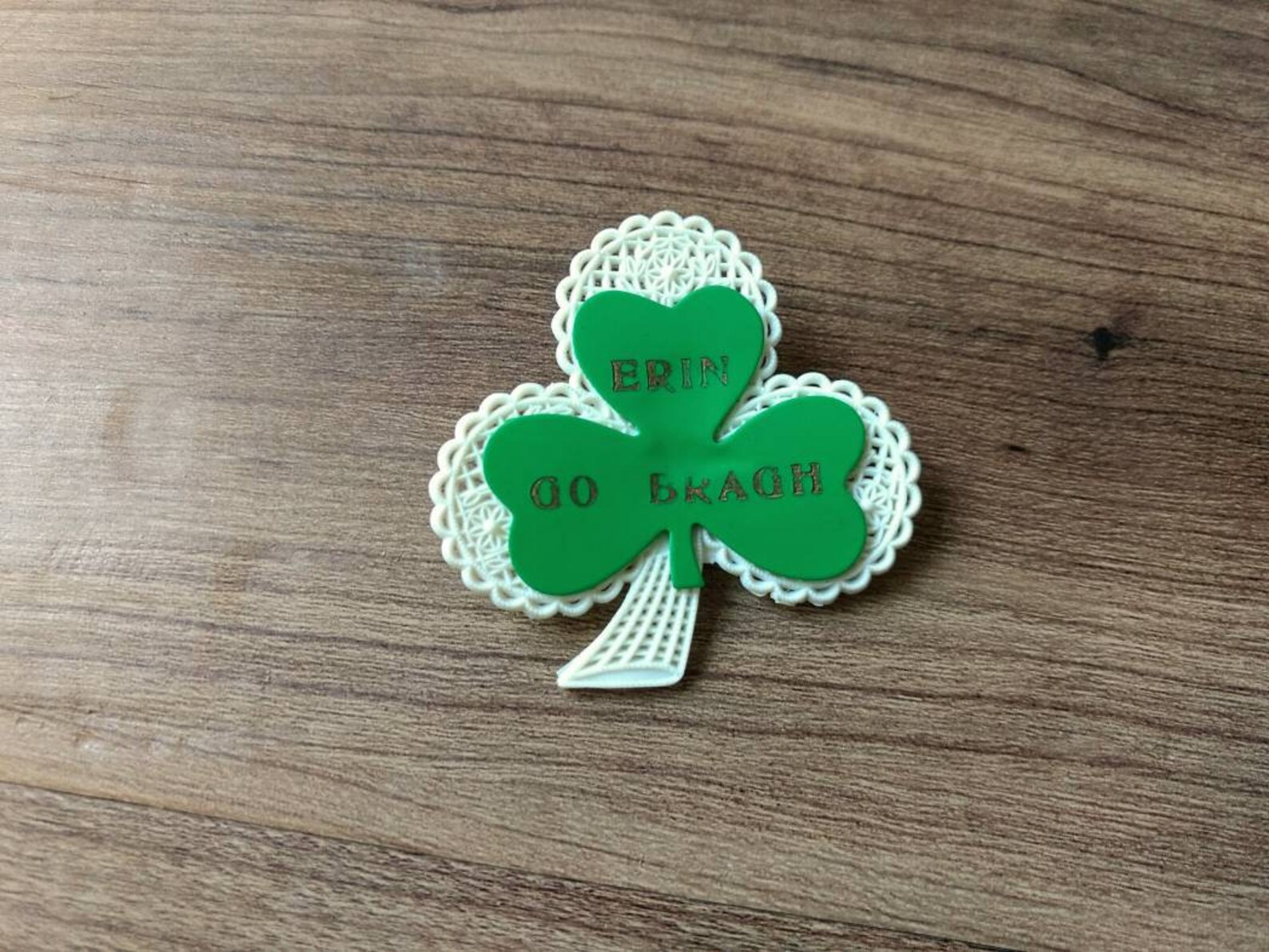 SHAMROCK PINS Erin Go Bragh Brooches Retro Vintage Plastic Etsy