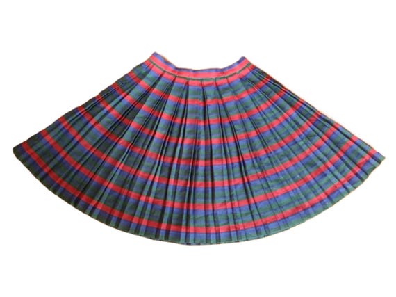 Vintage Pleated Skirt 50s 60s XS 25