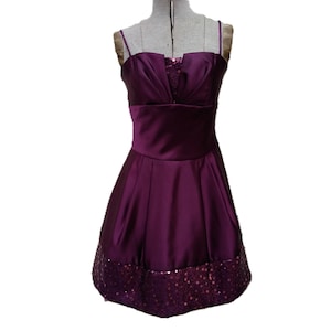 dark purple formal dress short 2000s Mini Party recomm_dr3494