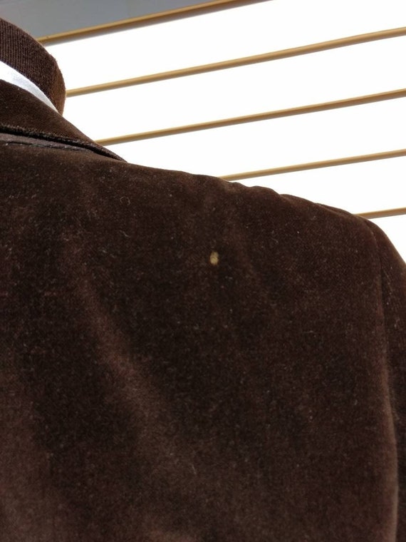 Brown Velvet Suit Jacket Sports Coat Mens Brown B… - image 4