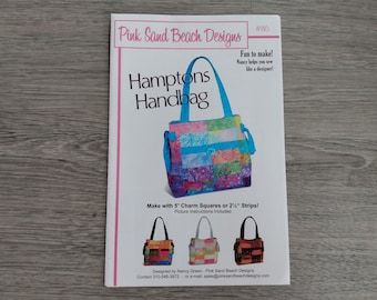 Quilted Purse Sewing Pattern Hamptons Handbag by Pink Sand Beach Designs