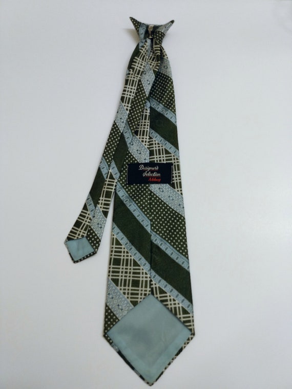 Vintage Green Clip-On Necktie - Designer's Select… - image 6