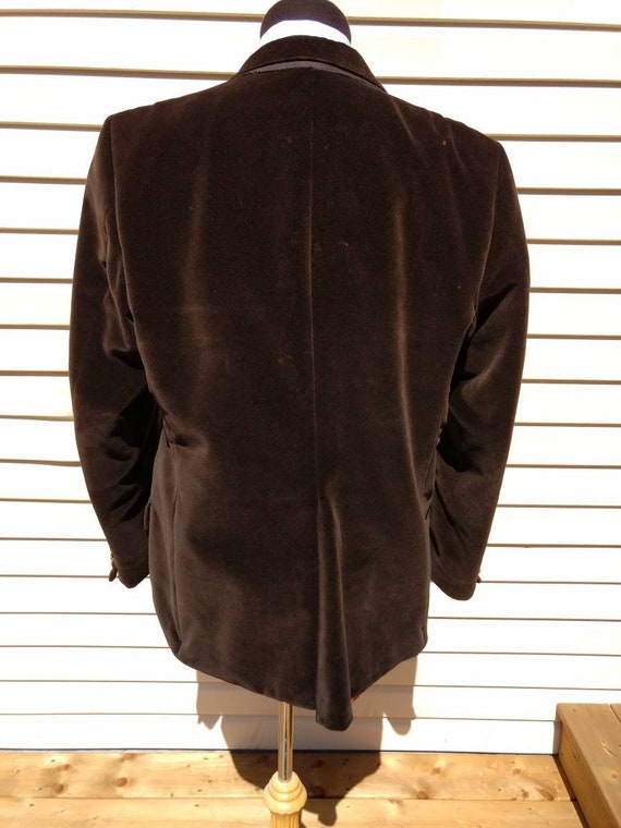 Brown Velvet Suit Jacket Sports Coat Mens Brown B… - image 5