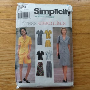 Dress, Top, Skirt, Pants & Shorts Sewing Pattern Size 14-18 Simplicity 7524 UNCUT