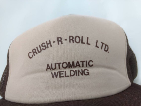Vintage Trucker Hat Crush R Roll Automatic Weldin… - image 3