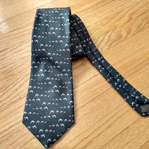 Vintage Elephant Neck Tie Jim Thompson Made in Thailand Necktie