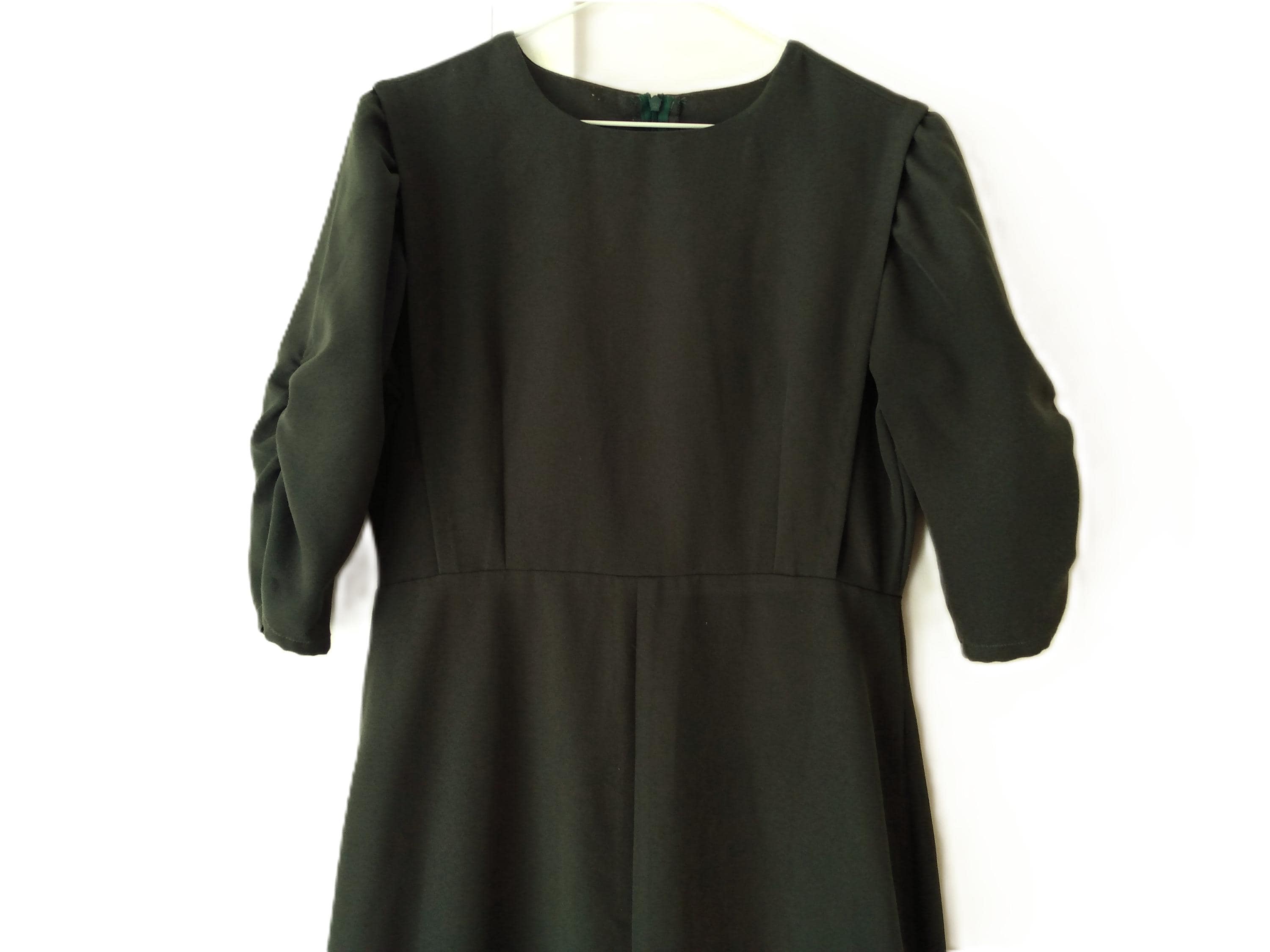 green amish dress Black Sign Heavyweight 1920s Amish Henley main image 1