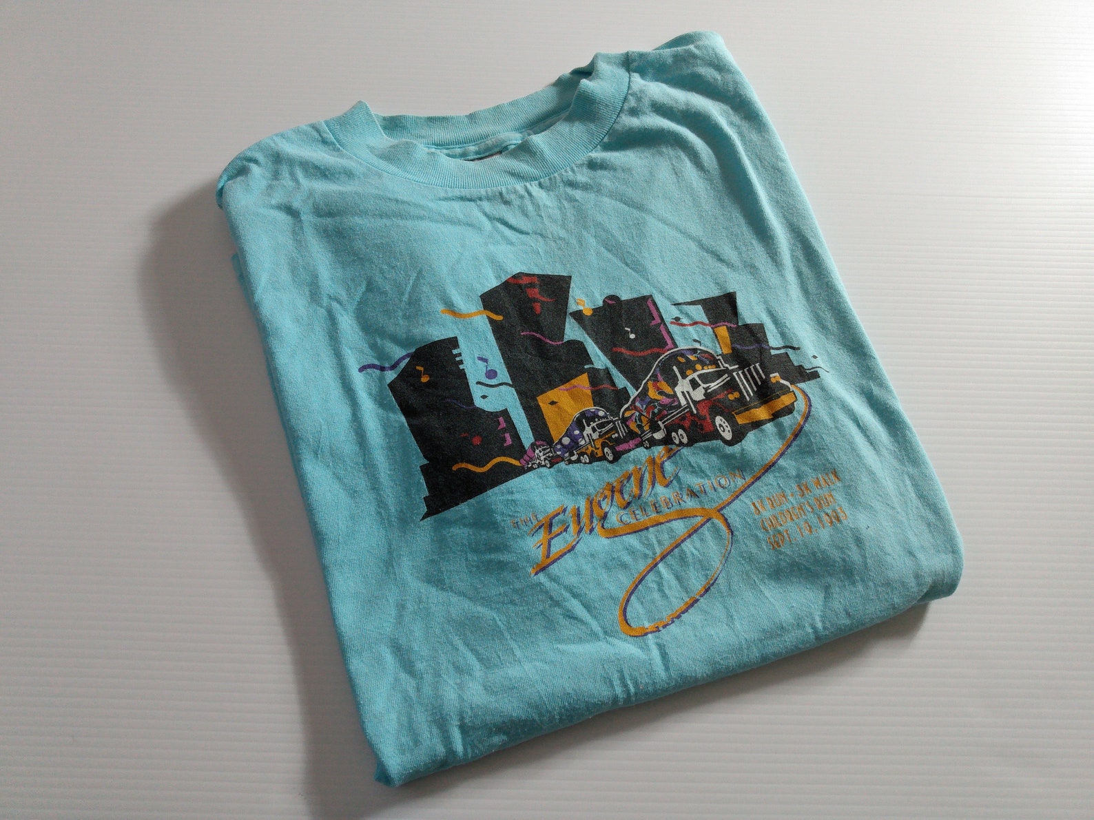 Single Stitch Tshirt Vintage 90s Size Large Eugene Etsy