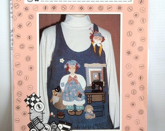 Seamstress Applique Pattern Quilter Sewer Retro Vintage 1994 1990s Sweet Sewnya by The Whole Country Caboodle