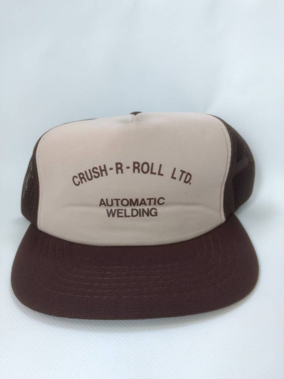 Vintage Trucker Hat Crush R Roll Automatic Weldin… - image 2