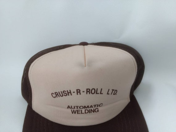 Vintage Trucker Hat Crush R Roll Automatic Weldin… - image 4
