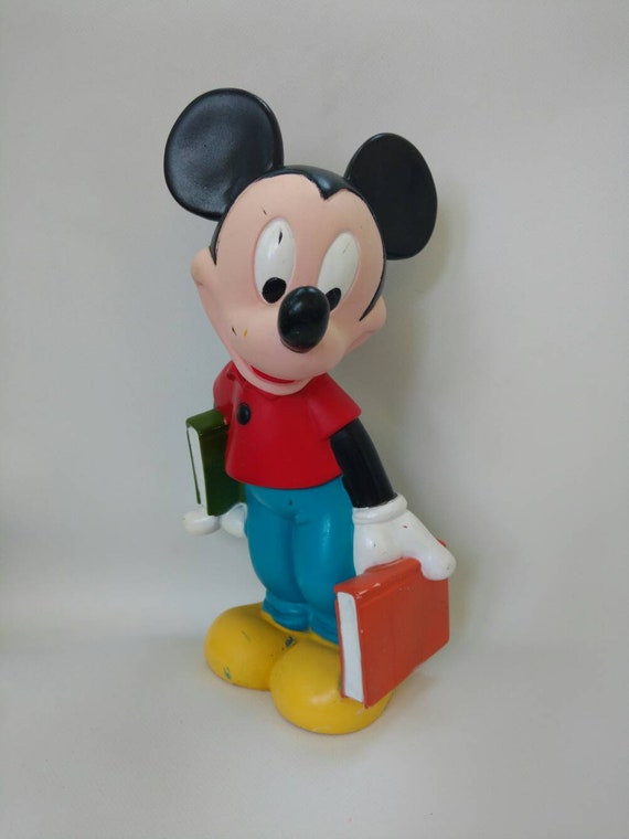 vintage mickey mouse plastic figurine
