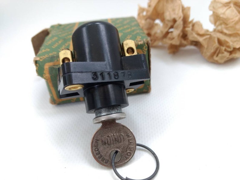 Vintage Lucas Key Ignition Switch 31187B Retro Car Part Etsy