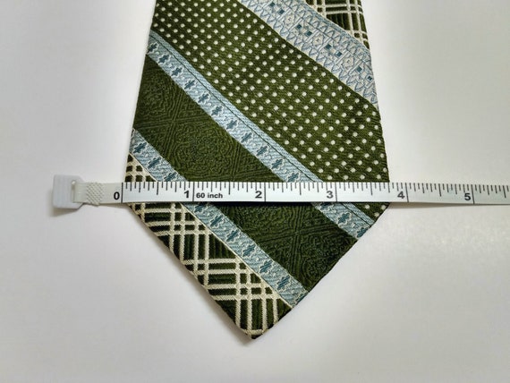 Vintage Green Clip-On Necktie - Designer's Select… - image 10