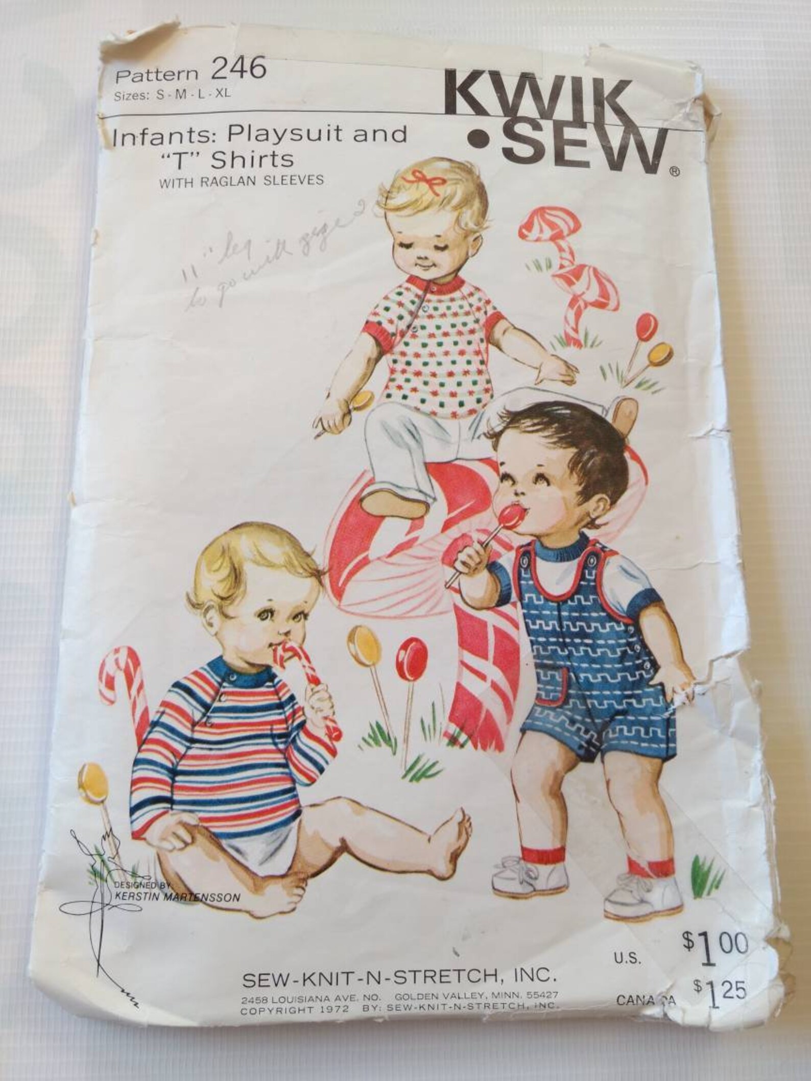 Vintage Baby Sewing Pattern Infants Playsuit and Tshirts for Etsy