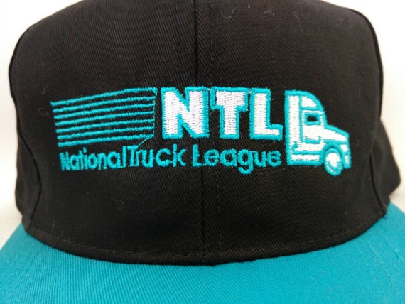 Vintage Trucker Hat NTL National Truck League Tea… - image 2