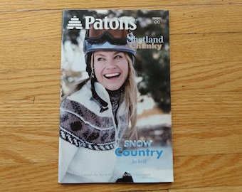 Deer Intarsia Sweater Knitting Pattern Book Pullover Coat Jacket Cardigan Snow Country