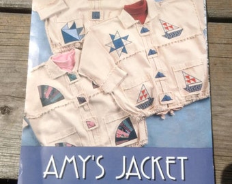 Quilt Applique Jacket Sewing Pattern Vintage 1990s Indygo Junction Designs