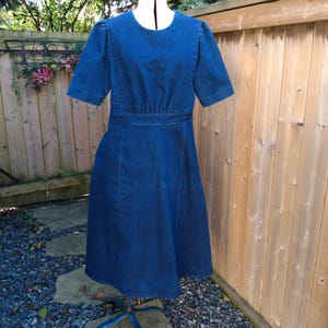 white christmas dresses Miami Dress in Denim with Black Ribbon Trim Xs / 6645-DEN main image 0