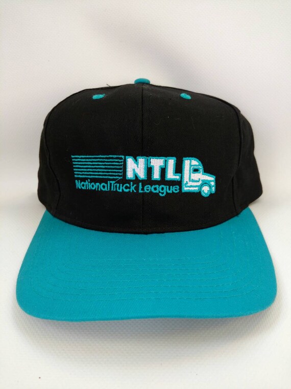 Vintage Trucker Hat NTL National Truck League Tea… - image 1