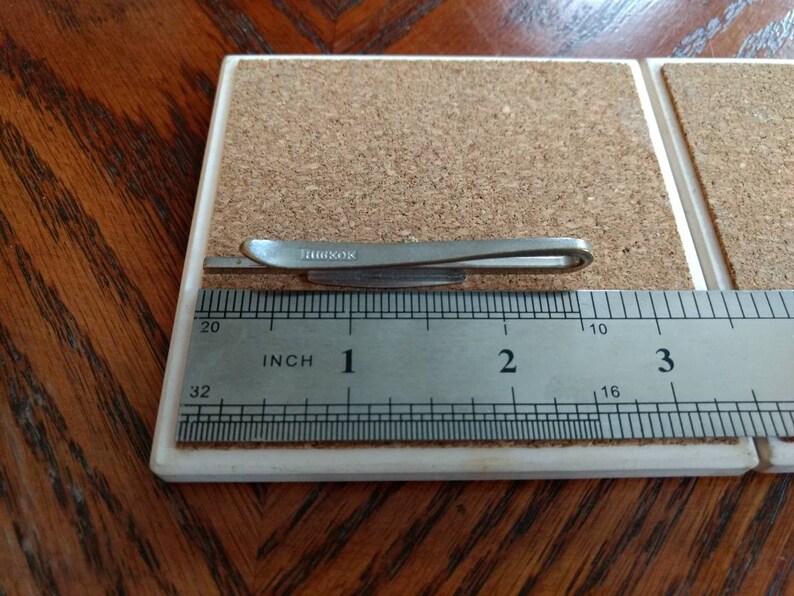 Vintage Hickok Tie Bar Clip Monogram Initial E Name Evan Edward Ethan Elijah Etcetera