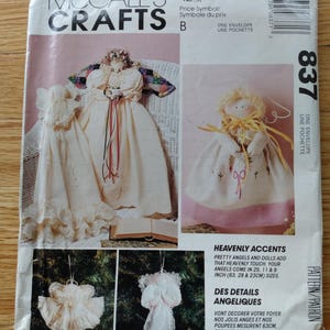 Vintage Angel Dolls Sewing Pattern Prairie Decorations 25" 11" 9 ...