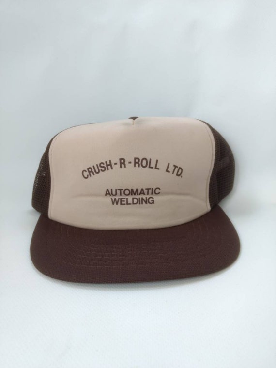 Vintage Trucker Hat Crush R Roll Automatic Weldin… - image 1