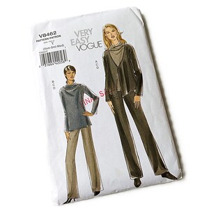 Vogue Jacket, Top & Pants Sewing Pattern Size XS-M Very Easy 8462