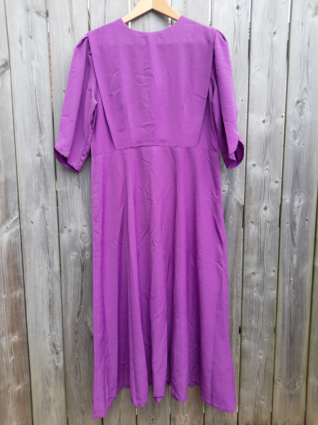 Women's Plain Purple Mennonite Cape Dress 43 Bust - Etsy