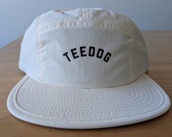 Running Hat, Recycled Nylon, 5 Panel Performance Cap, Retro Running Gear, Lightweight Quick Dry Athletic Hat, Eco-Friendly Sportswear