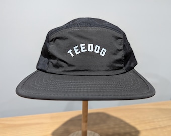 Running Hat, Recycled Nylon, 5 Panel Performance Cap, Retro Running Gear, Lightweight Quick Dry Athletic Hat, Eco-Friendly Sportswear