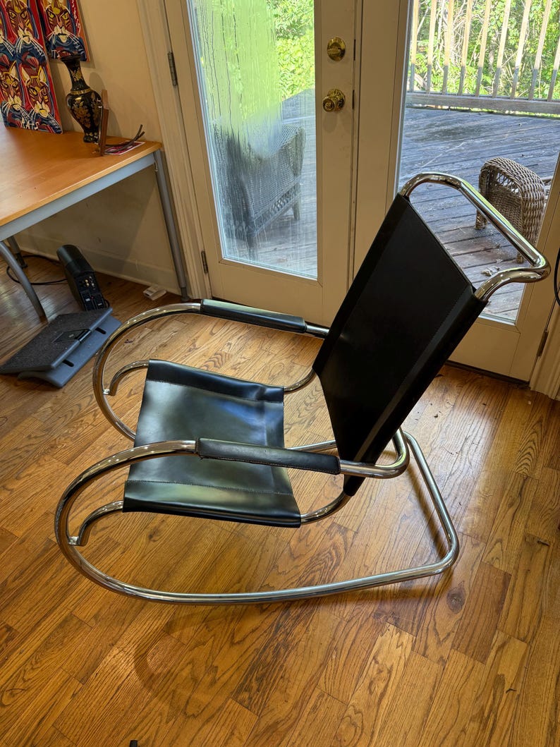 1980 Mid Century Bauhaus Design Rocking Chair - Etsy
