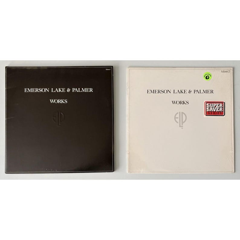 Emerson Lake & Palmer ELP - Works Vol 1 2 - Vinyles LP - Nettoyage par ultrasons image 1