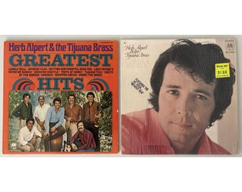 Herb Alpert & The Tijuana Brass 2 Vinyl LP Lot - Greatest Hits  Warm - Cleaned